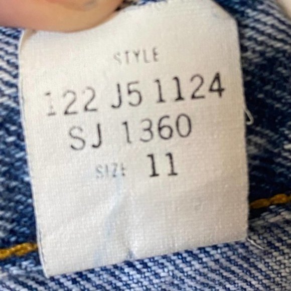 VTG Sasson Women's Blue Jeans Acid Wash Mom Zip Ankle High Waisted 80s Jr 5 - Picture 10 of 13